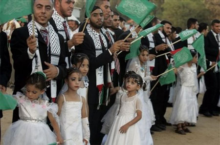 Hamas sponsored mass pedophile wedding